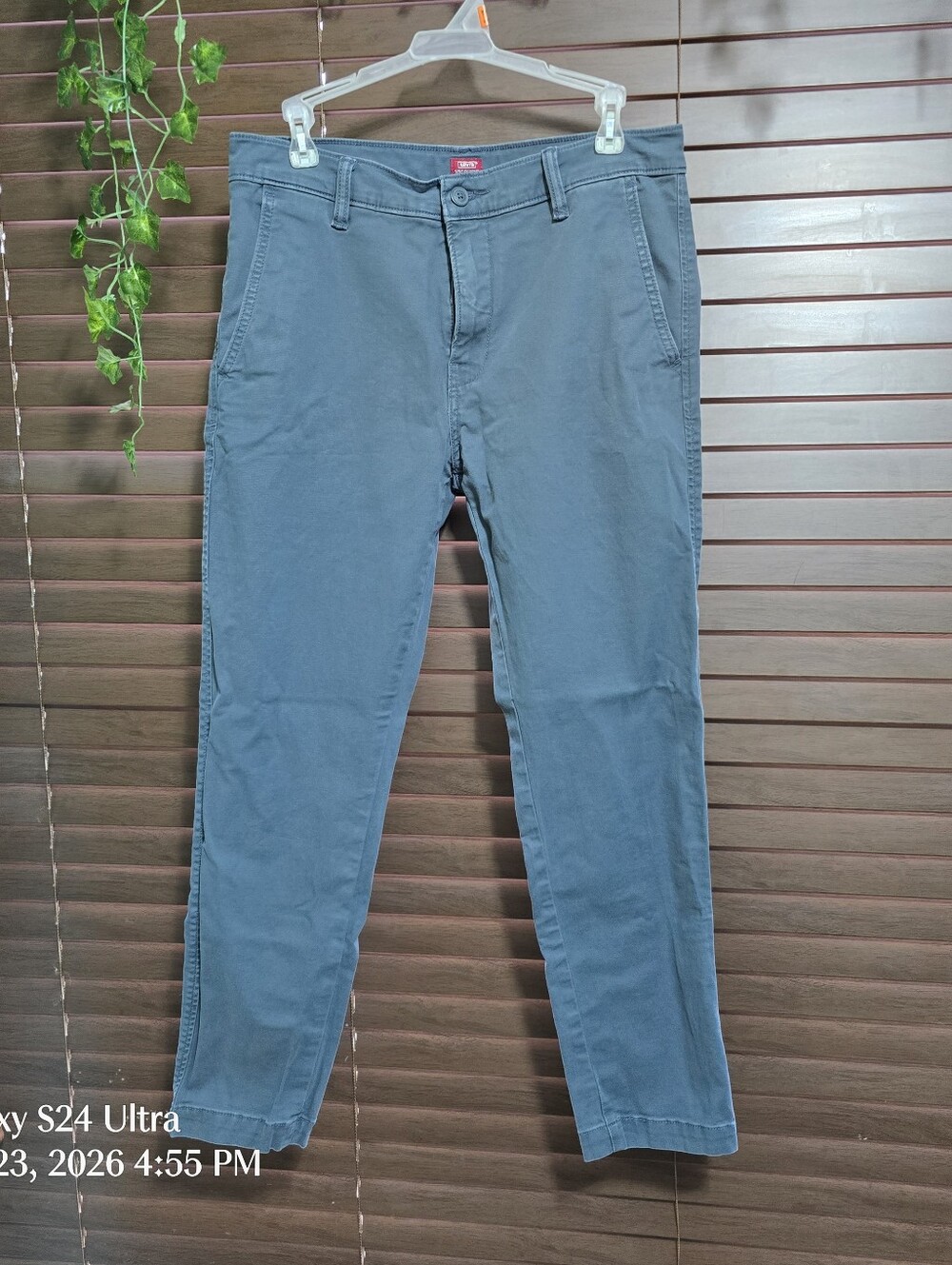 Levi's XX Chino Standard Taper Blue/Gray Men's Pants Size 31x27